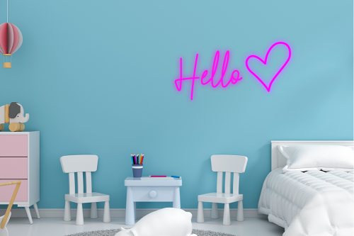 Personalised Name with Heart Neon Sign - Neon Daddy