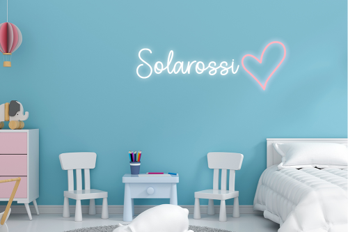 Personalised Name with Heart Neon Sign