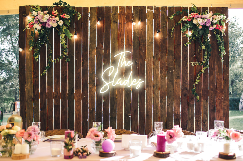 Personalised Wedding / Surname Neon Sign