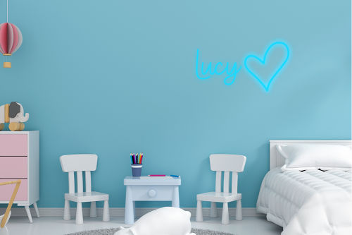 Personalised Name with Heart Neon Sign