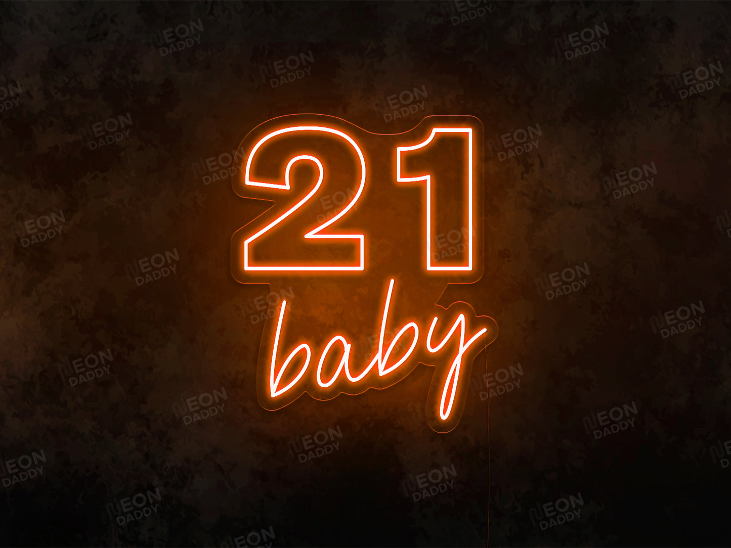 21 Baby LED Neon Sign - Neon Daddy