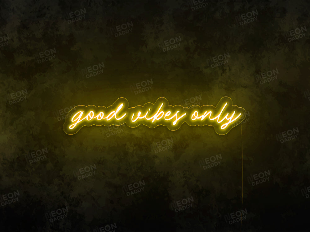 Good Vibes Only LED Neon Sign
