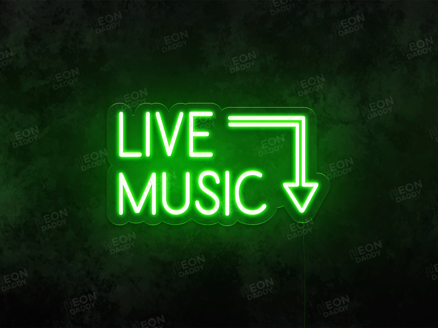 Live Music LED Neon Sign