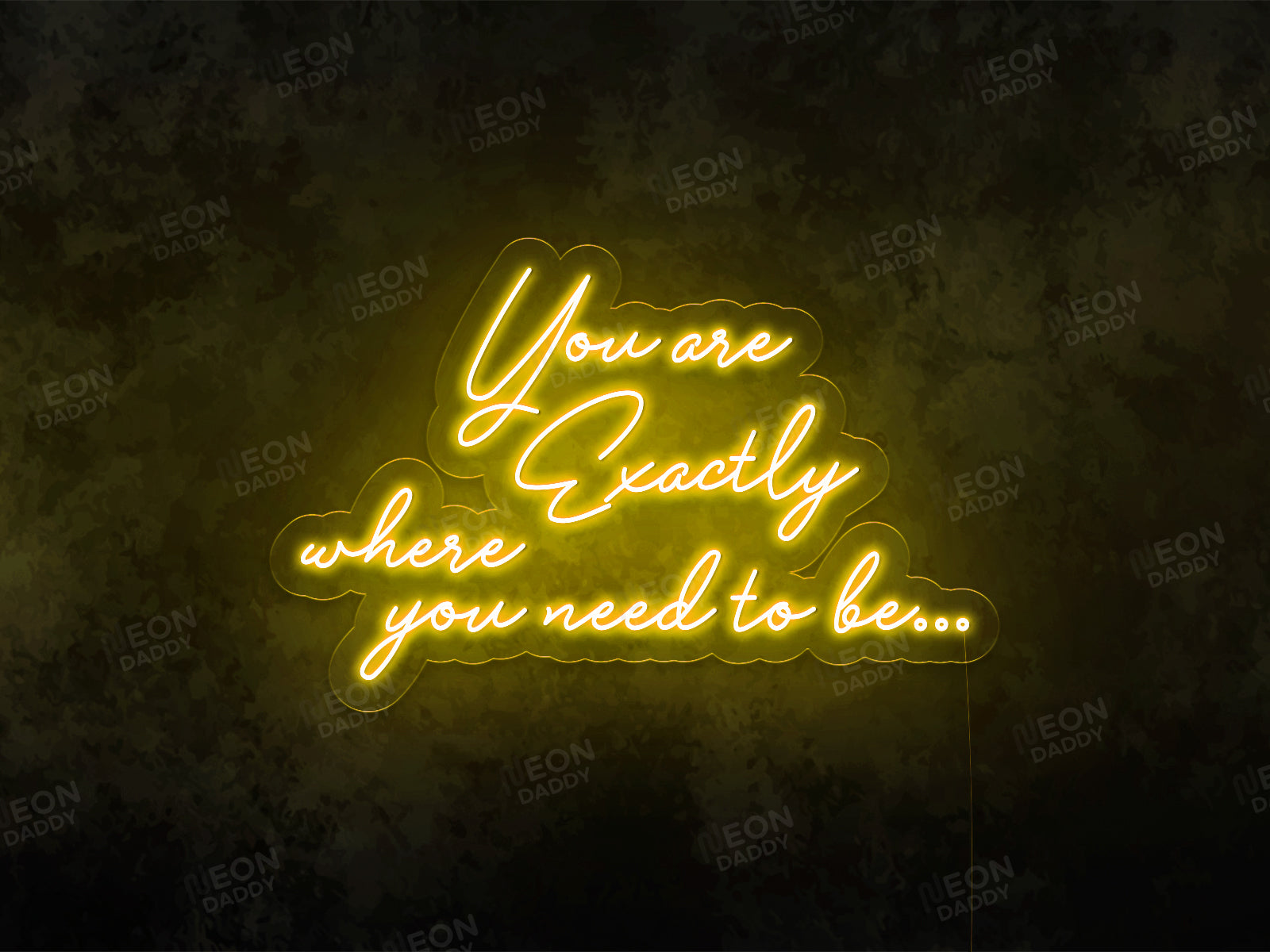 Yellow neon deals lights