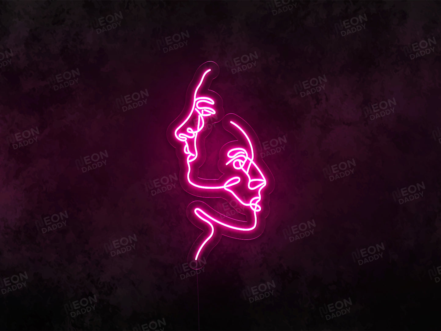 Two Face Art LED Neon Sign - Neon Daddy