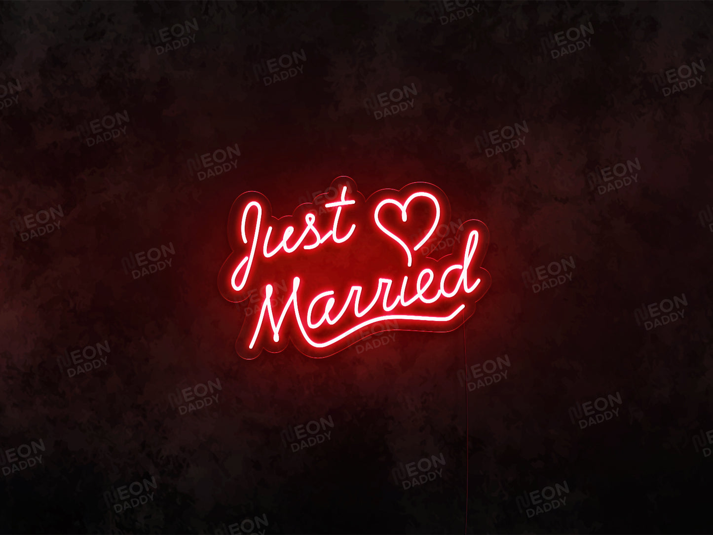 Just Married LED Neon Sign - Neon Daddy