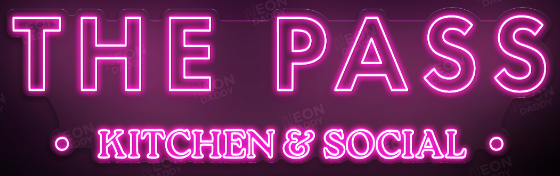 Custom LED Neon Sign - ’UP3' - 100cm(W) x 53cm(H) - Cool white & Apple Green