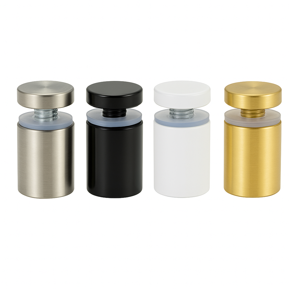 Stainless Steel Stand-off Studs for Advertising and Acrylic - (12mm x 20mm) - Pack of 4