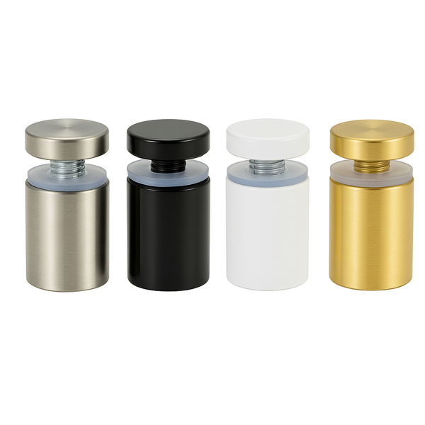 Stainless Steel Stand-off Studs for Advertising and Acrylic - (12mm x 20mm) - Pack of 4