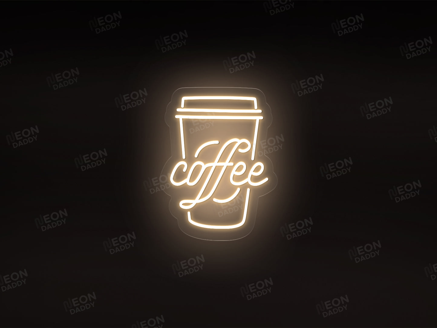 Take Away Coffee Cup Neon sign - Neon Daddy