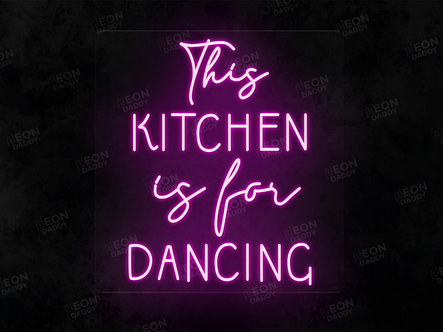 This kitchen is for dancing LED neon sign - Neon Daddy