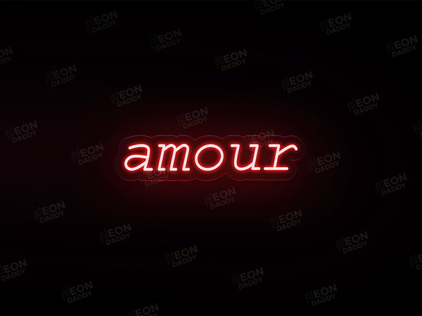 'amour' Neon Sign - Neon Daddy