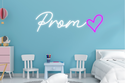 Personalised Name with Heart Neon Sign - Neon Daddy