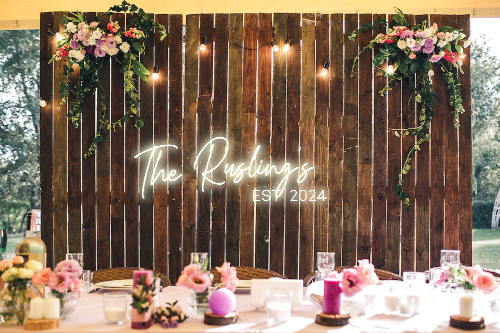 Personalised Wedding / Surname Neon Sign - Neon Daddy