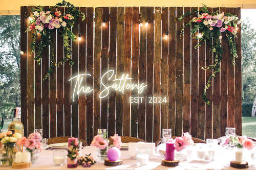 Personalised Wedding / Surname Neon Sign - Neon Daddy