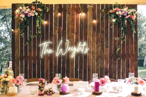Personalised Wedding / Surname Neon Sign - Neon Daddy