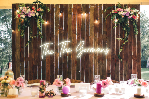 Personalised Wedding / Surname Neon Sign - Neon Daddy