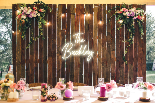 Personalised Wedding / Surname Neon Sign - Neon Daddy