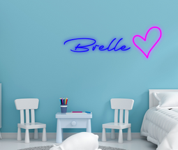 Personalised Name with Heart Neon Sign