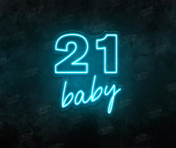 21 Baby LED Neon Sign - Neon Daddy