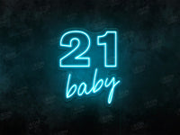 21 Baby LED Neon Sign - Image 1