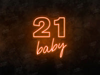 21 Baby LED Neon Sign - Image 2