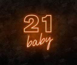 21 Baby LED Neon Sign