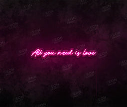 All You Need Is Love LED Neon Sign - Neon Daddy