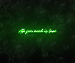 All You Need Is Love LED Neon Sign - Neon Daddy