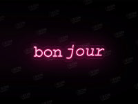 'Bon Jour' Neon Sign - Image 1