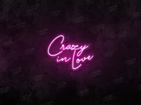 Crazy in Love LED Neon Sign - Image 1