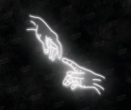 Creation of Adam (Touching Hands) LED Neon Sign - Neon Daddy