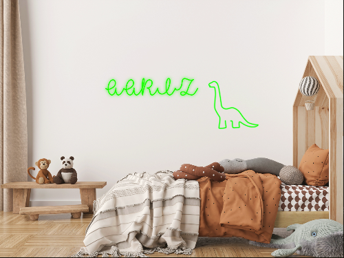 Custom Dinosaur Neon Sign - Kids' Rooms
