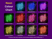 Custom LED Sign - Custom LED neon sign - 'Cliona!'(Hot Pink) - 140cm x 44.6cm - free- standing - Image 2