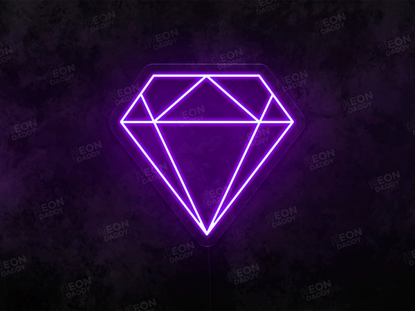 Diamond Neon Sign - Neon Daddy