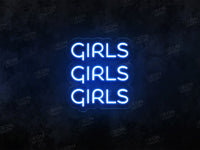 Girls Girls Girls LED Neon Sign - Image 2