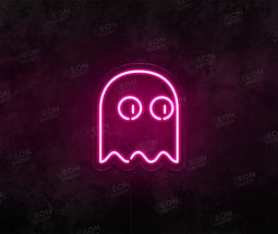 Ghost Pacman LED Neon Sign