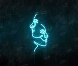 Two Face Art LED Neon Sign
