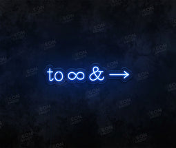 To Infinity and Beyond LED Neon Sign