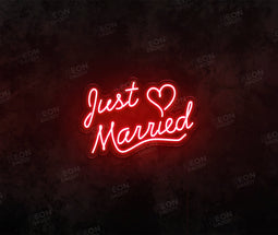 Just Married LED Neon Sign
