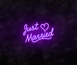 Just Married LED Neon Sign - Neon Daddy