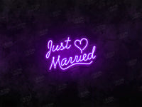 Just Married LED Neon Sign - Image 1