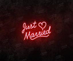 Just Married LED Neon Sign - Neon Daddy