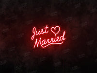 Just Married LED Neon Sign - Image 2