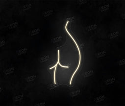 Line Art Women's Butt Neon Sign - Neon Daddy