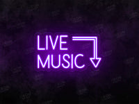 Live Music LED Neon Sign - Image 1