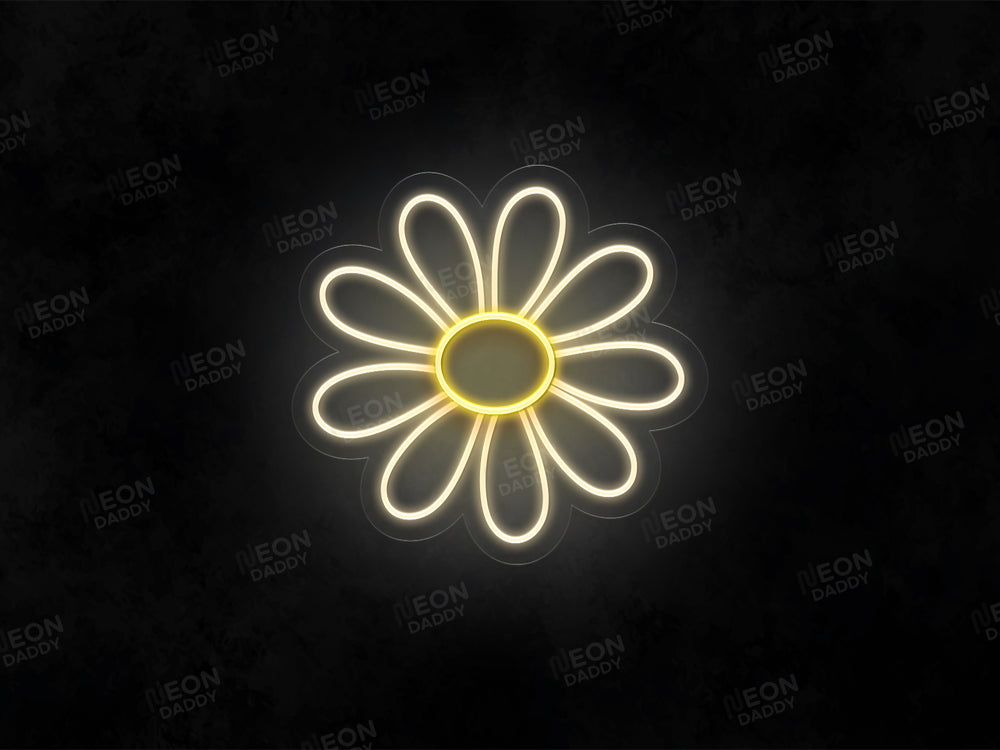 Neon Daisy Sign