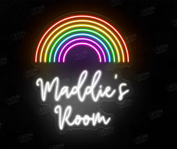 Personalised Rainbow Neon Sign - Children's Decor - Neon Daddy