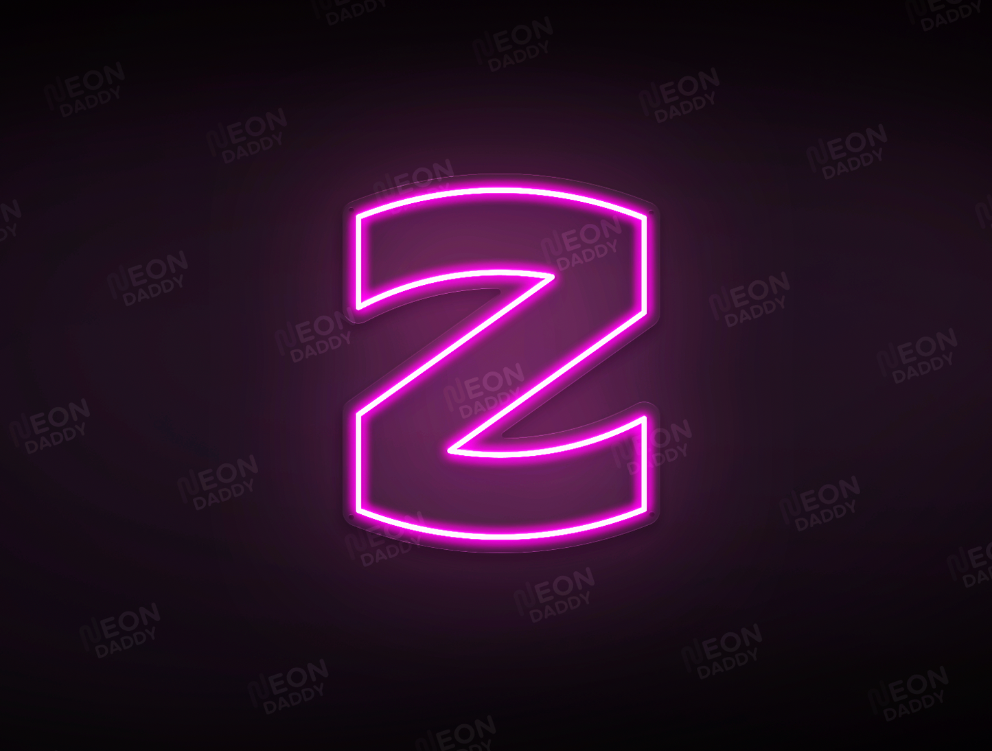 Custom LED Sign - Custom LED neon sign - 'Z'(Rosie Pink)  - W50cm x H59.7cm