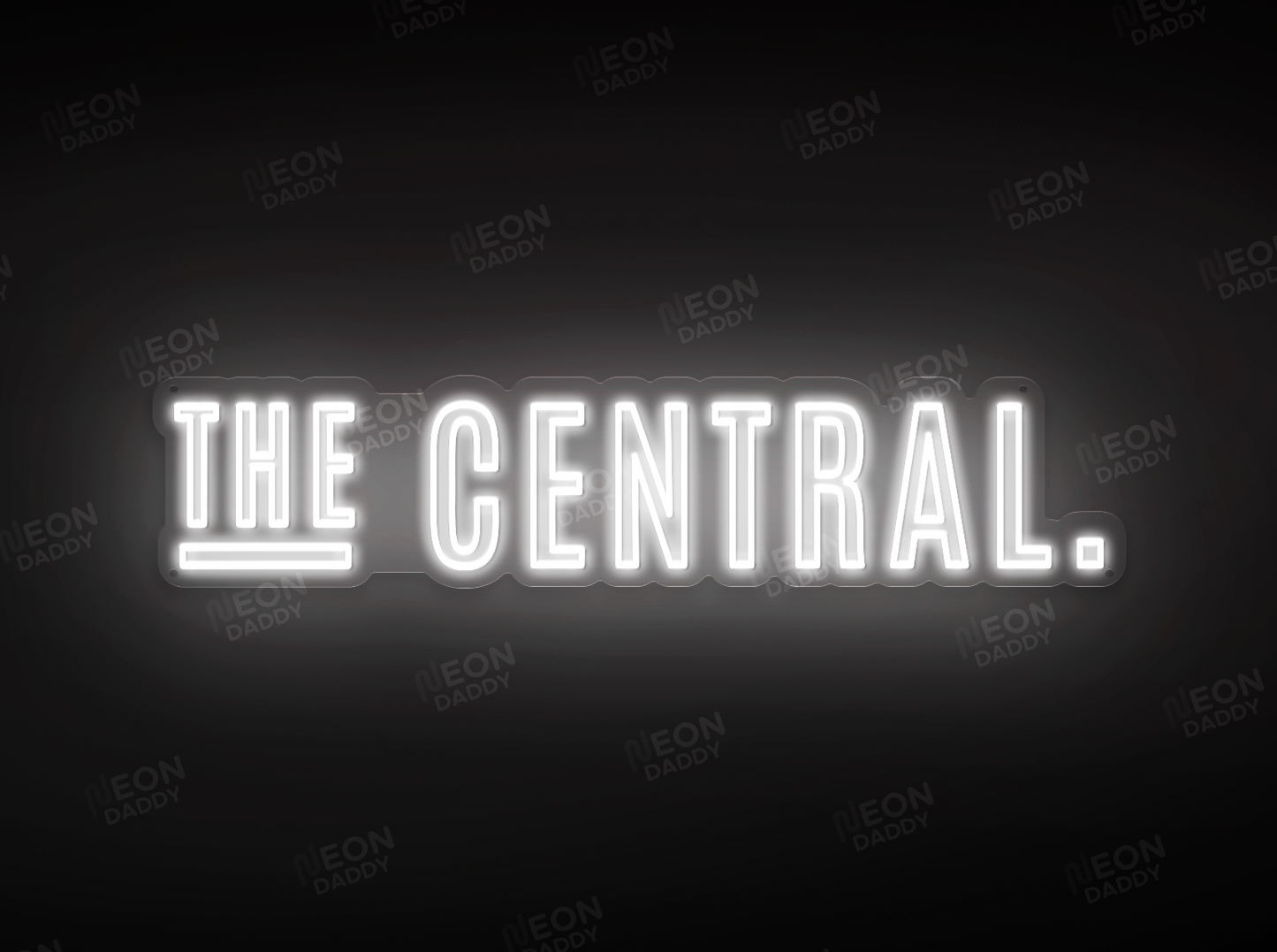 Custom LED Sign - Custom LED neon sign - 'The Central'(Cool White) - 95cm x 20cm